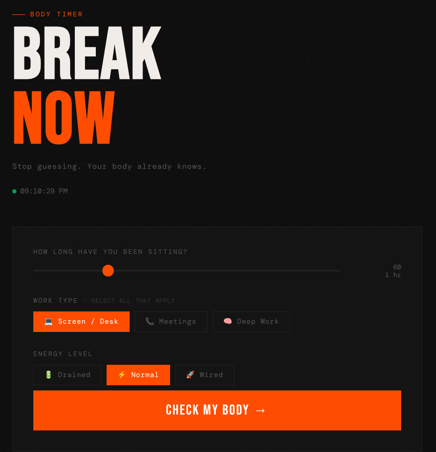 Breakli — Break Calculator
